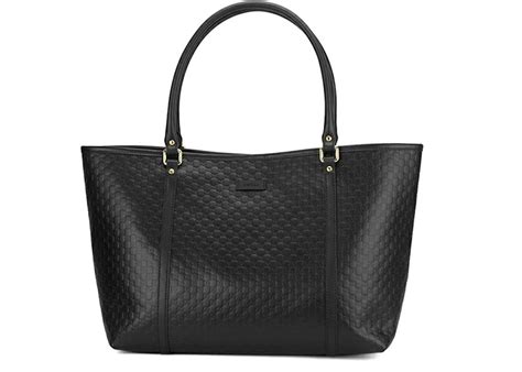 Gucci Shima Tote Micro Black in Leather with Gold